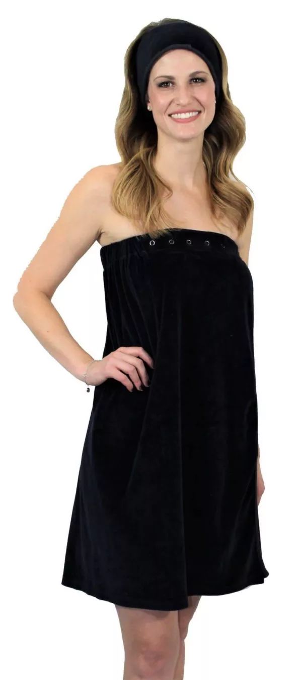 Bleach Safe Velour Spa Kit Black Long